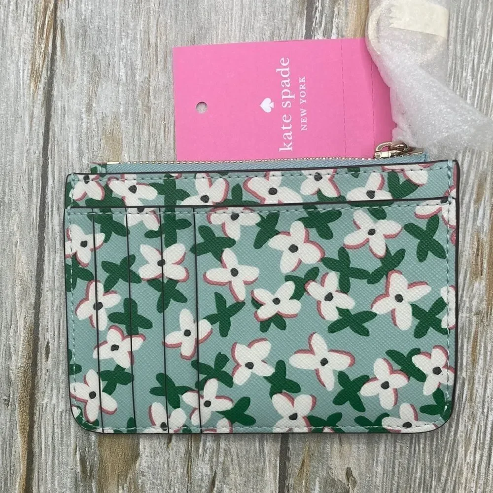 Kate Spade Laurel Way Floral Bitsy Card Holder Bag Purse Wallet